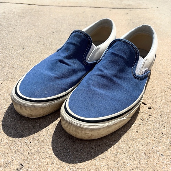 Vans UltraCush Blue Slip On Skate Shoes - Picture 1 of 7